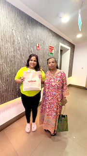 upGrad Ghaziabad office - student and parents with the counselling team after their study abroad session